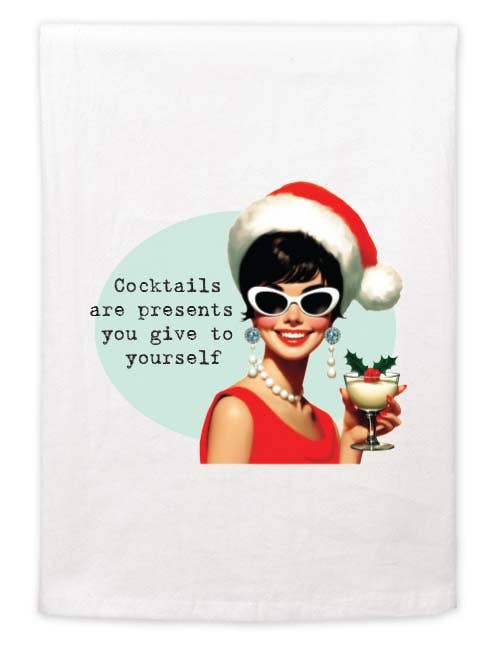 Kitchen Towel - Cocktails Are Presents You Give