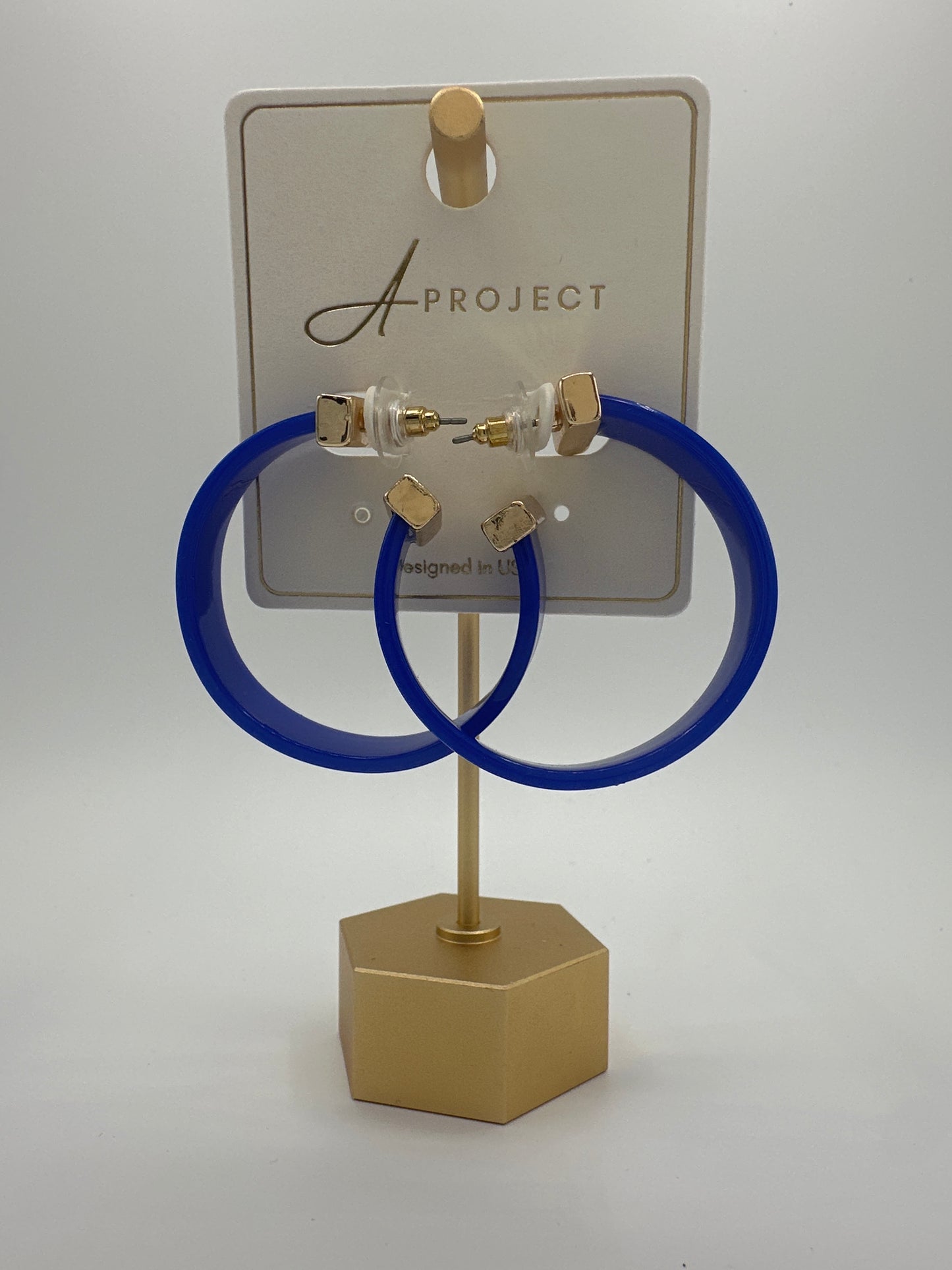 Gold Edge Blue Hoops