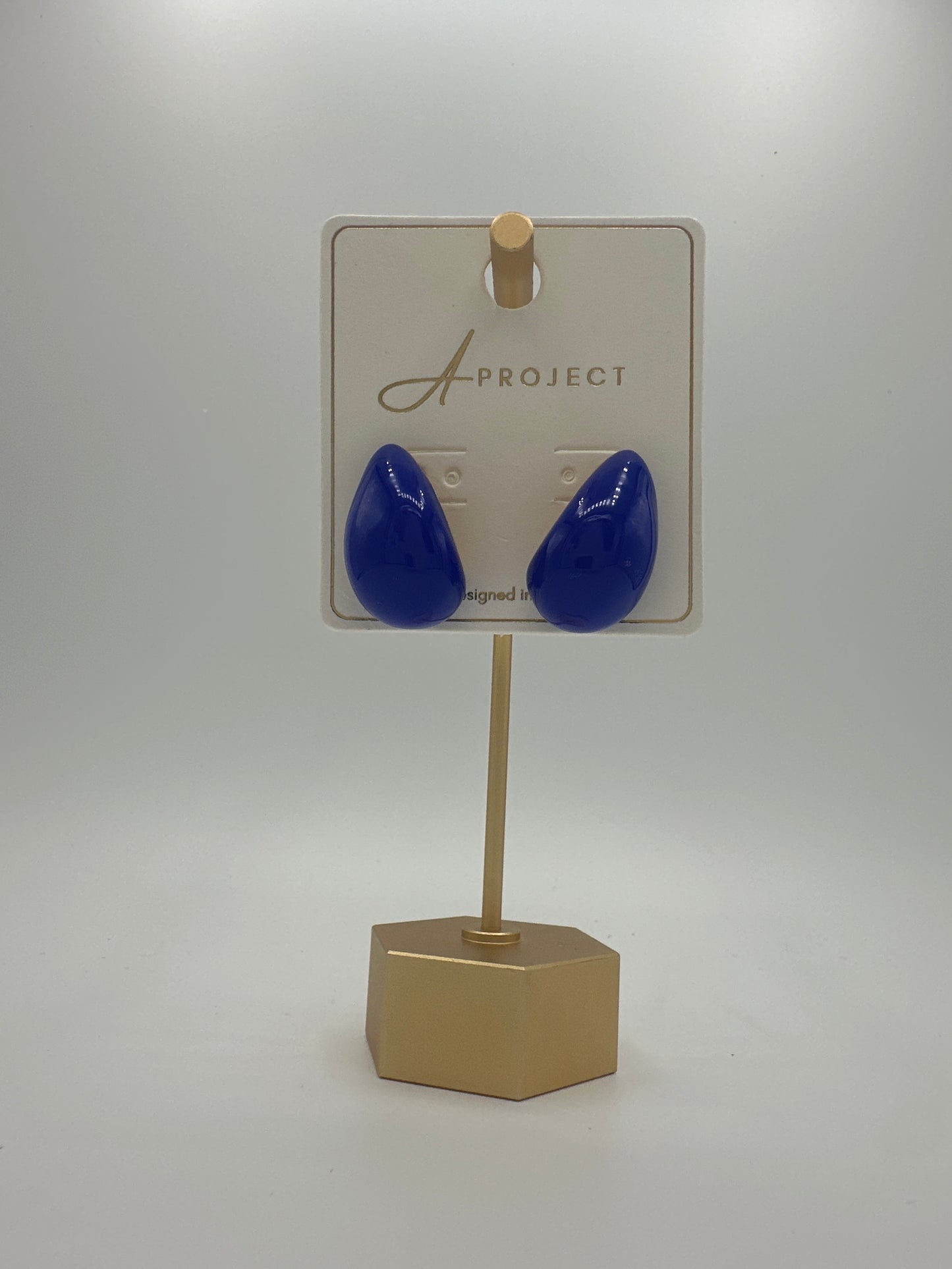 Blue Teardrop Earrings