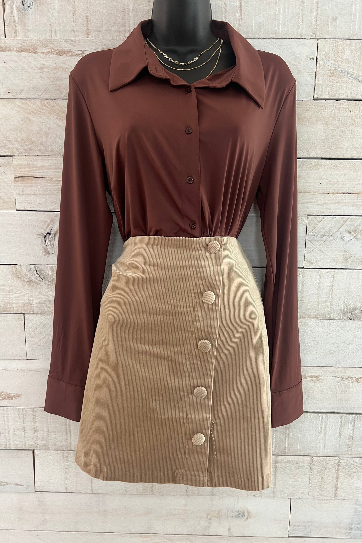 Corduroy Mini Skirt