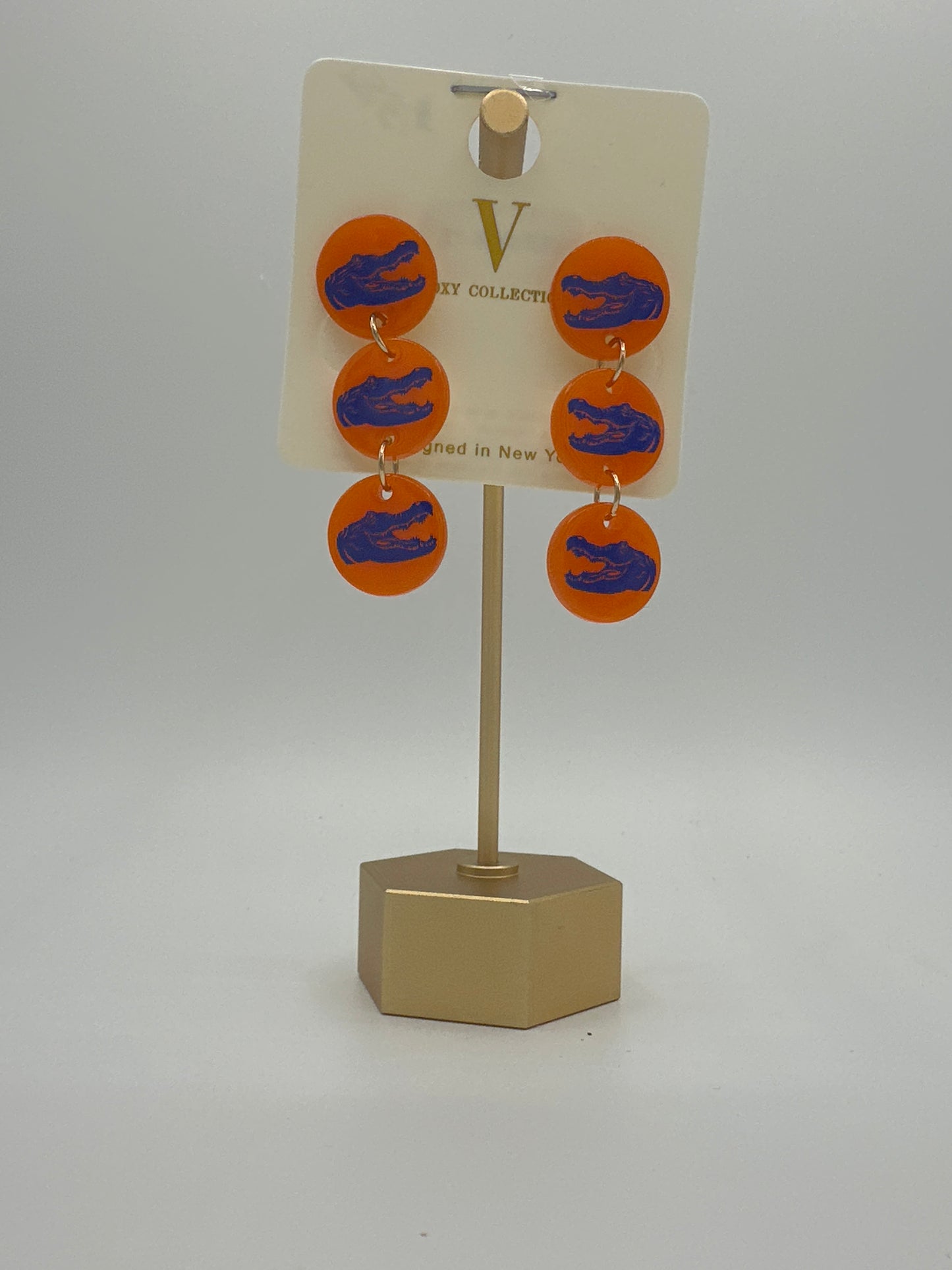 Game Day Gator Dangle Earrings