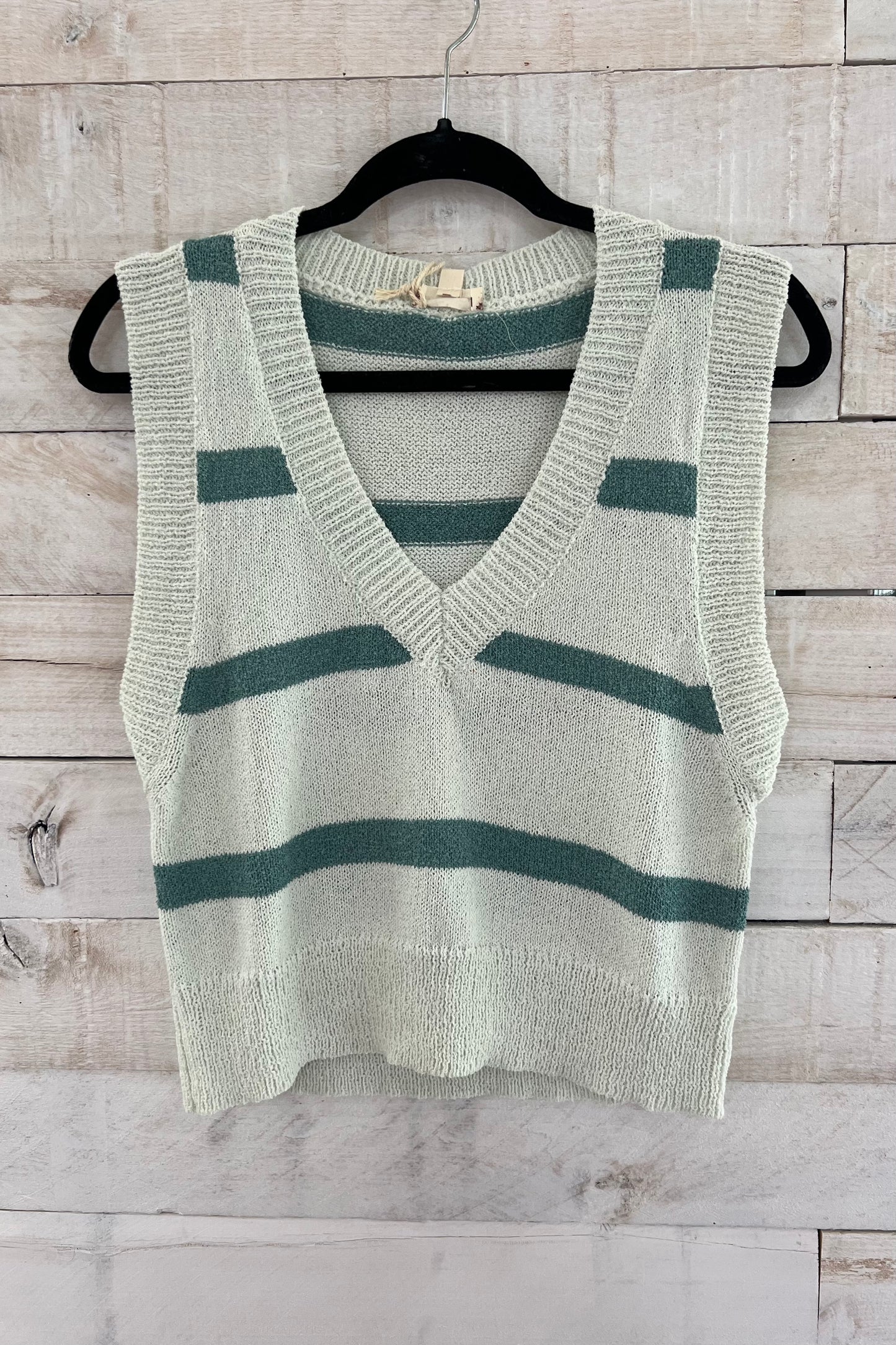 V-Neck Crop Sweater Vest