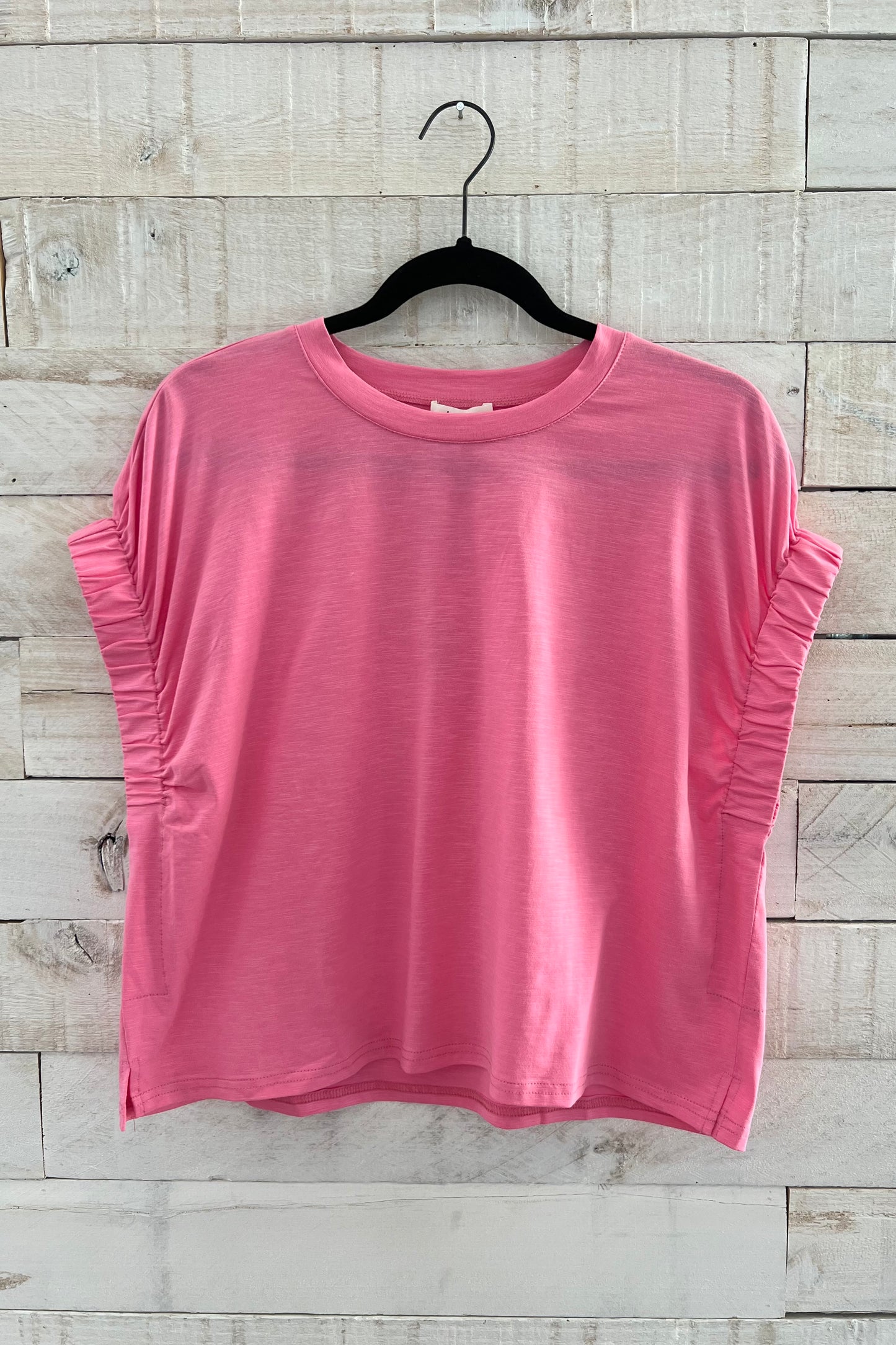 Oversized Elastic Sleeve Top