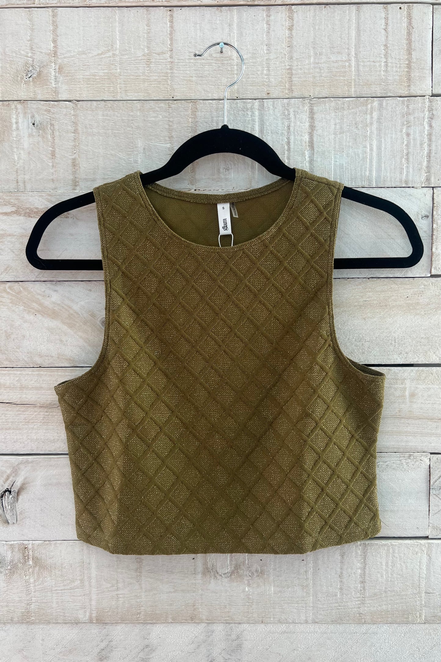 Cropped Shimmer Top