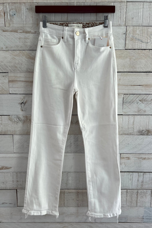 Tummy Control Crop Straight Jeans