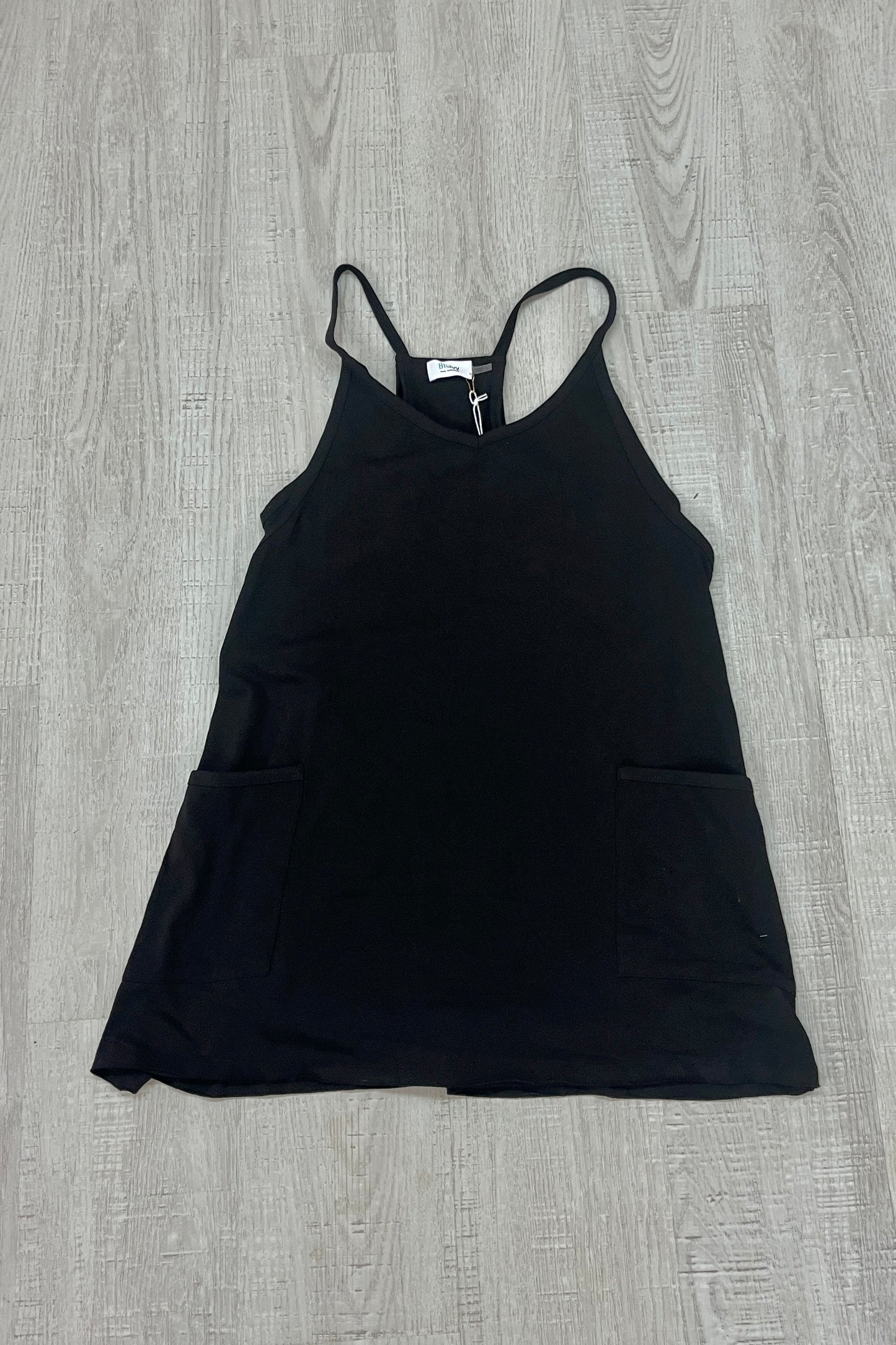 Built-In-Shorts Knit Sleeveless Mini Dress