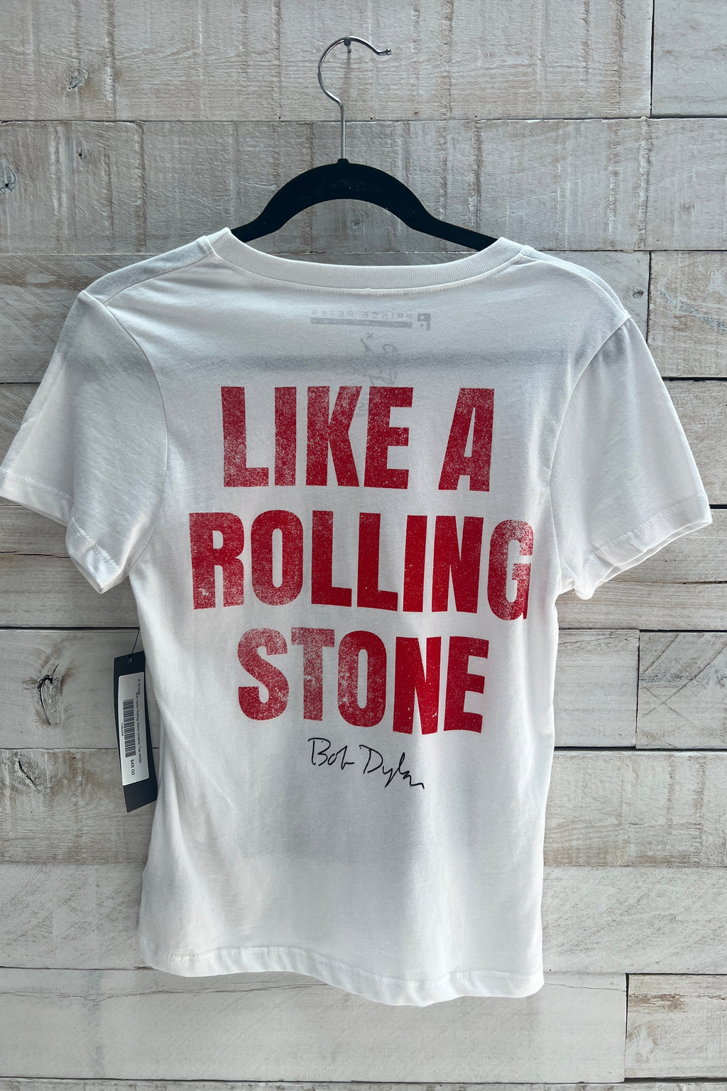 Bob Dylan Rolling Stone Graphic Tee- White