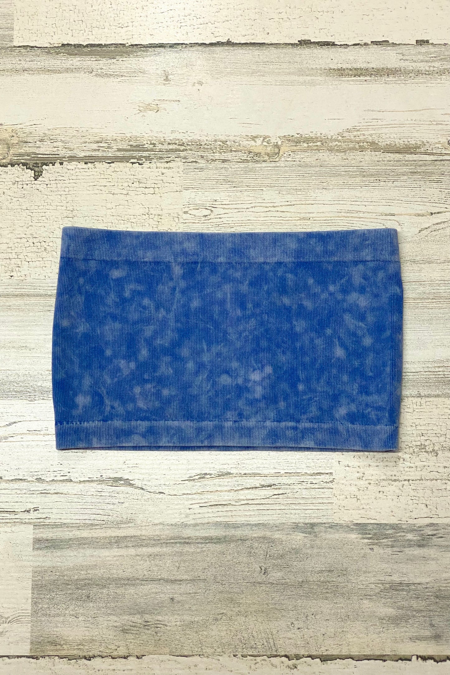 Washed Ribbed Seamless Tube Top