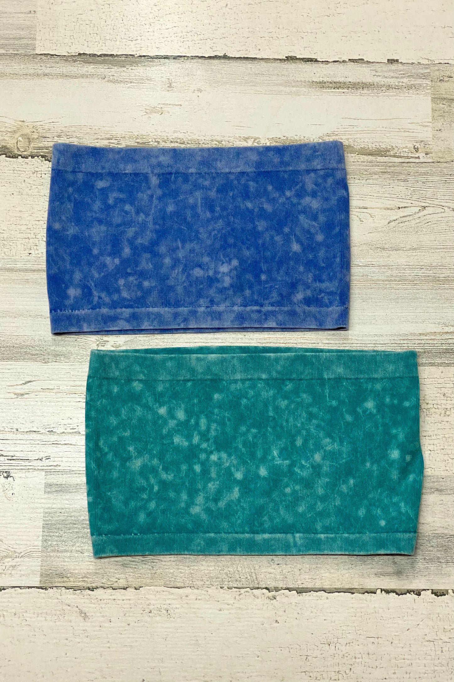 Washed Ribbed Seamless Tube Top