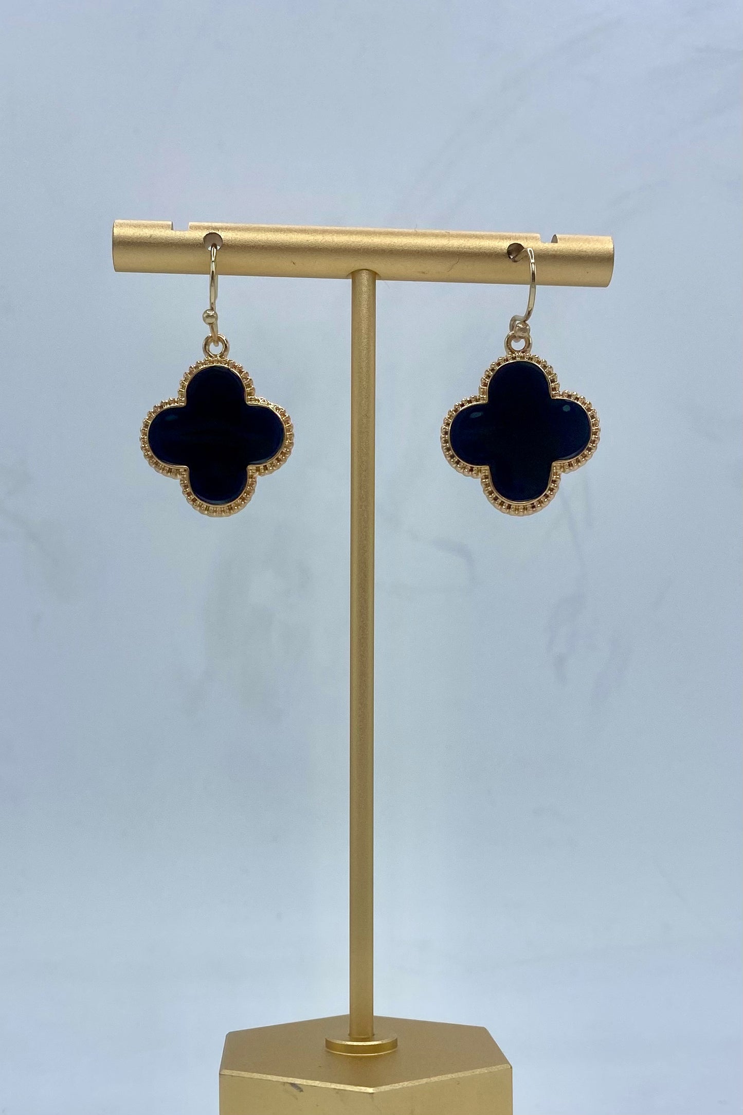 Epoxy Clover Earrings