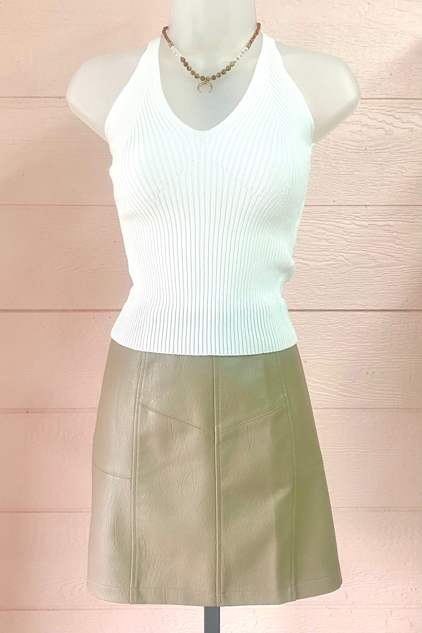 Vegan Leather Mini Skirt