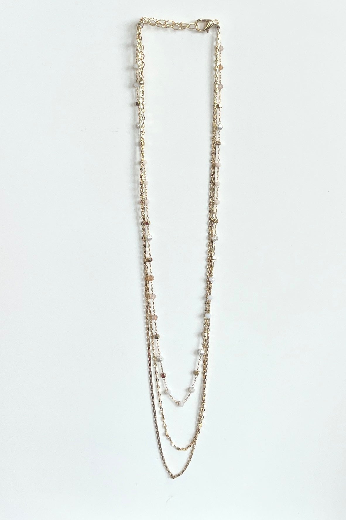 Beaded 3 Layer Necklace