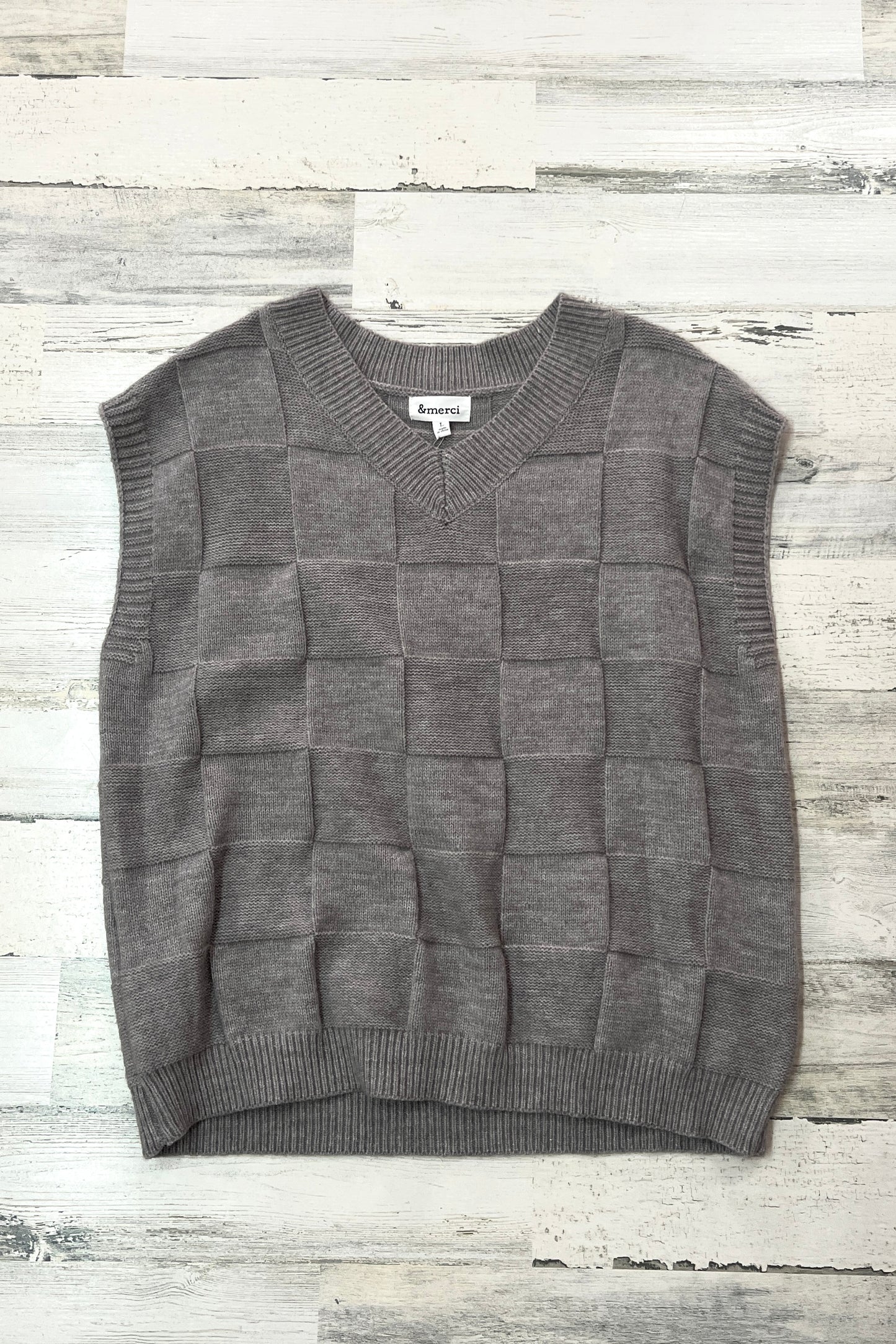 Knit Weave Sweater Vest