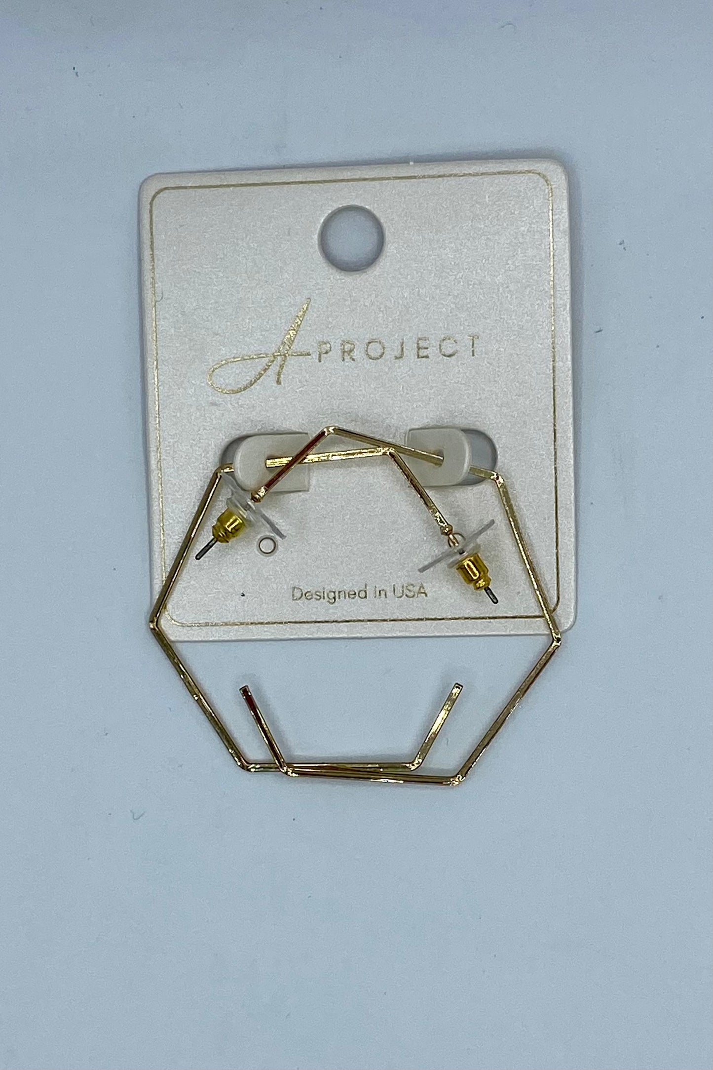Small Hexagon Hoops