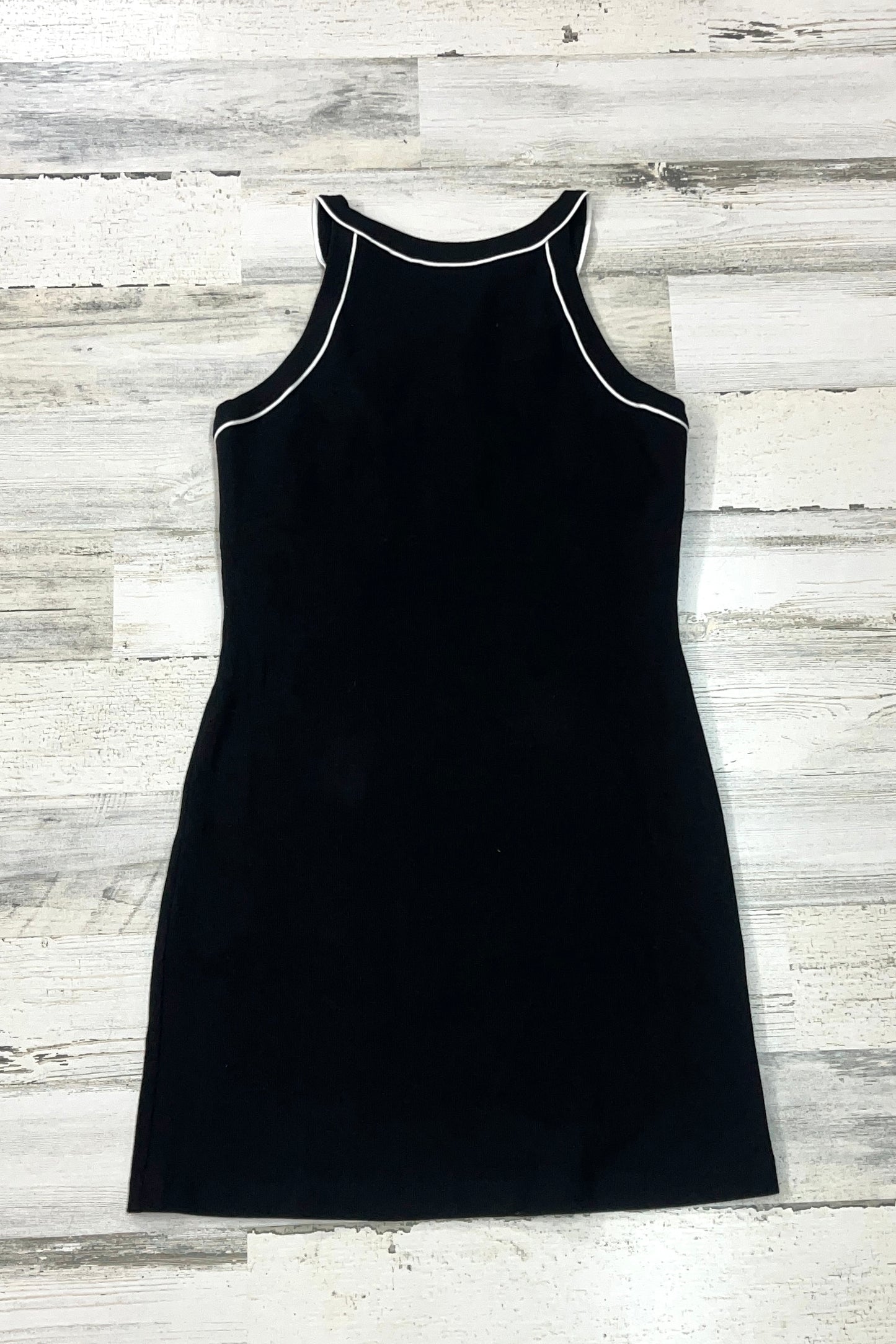 Cotton Rib Piping Mini Dress