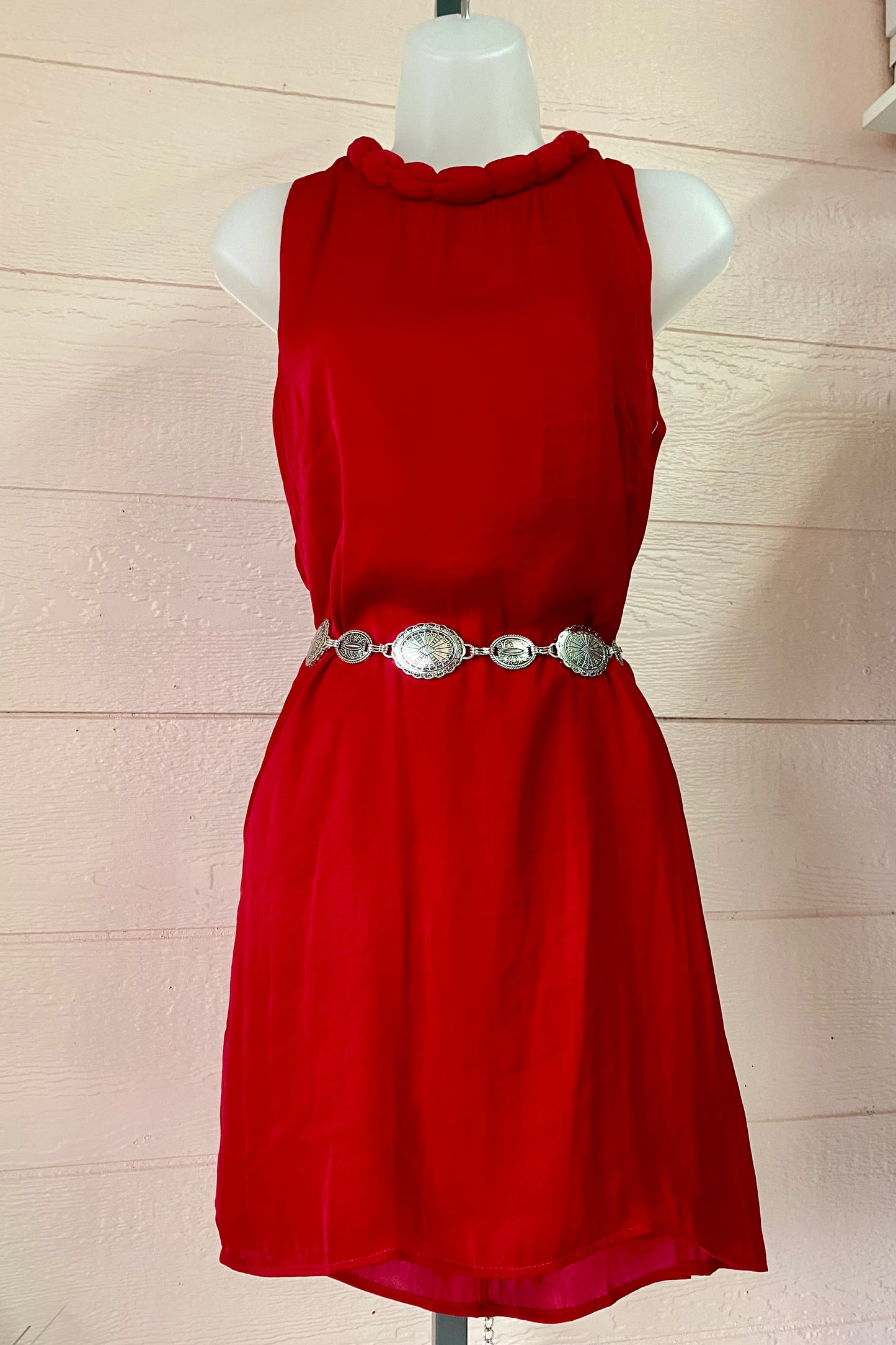 Accent Neckline Mini Dress