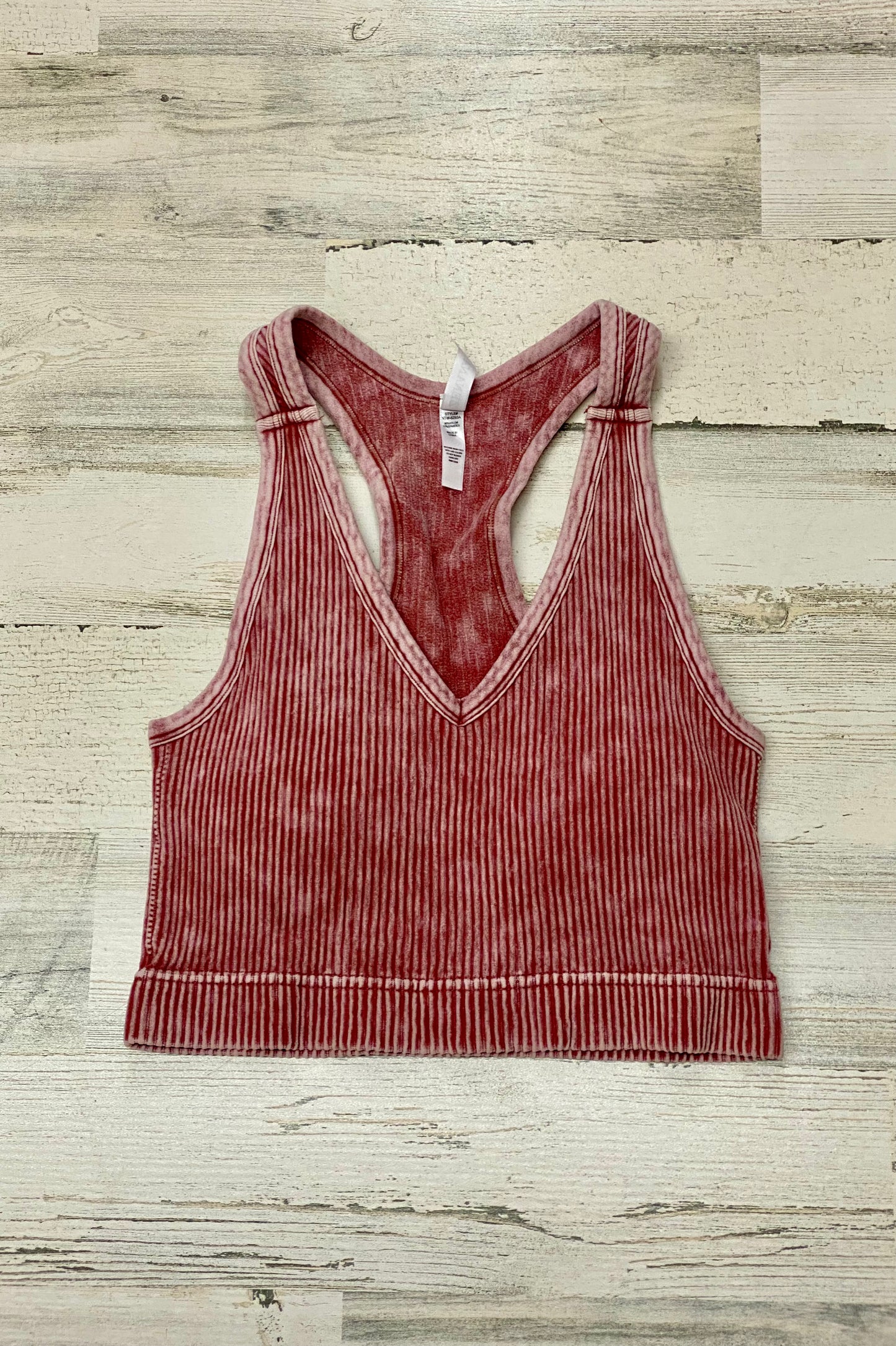 Stone Washed Racerback Tank Top