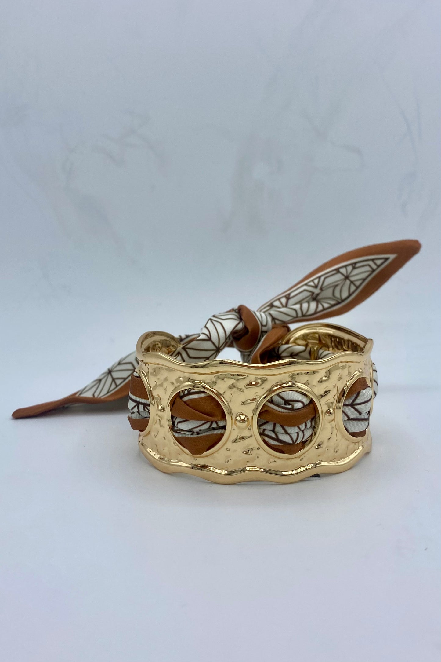 Scarf Wavy Cuff Bracelet