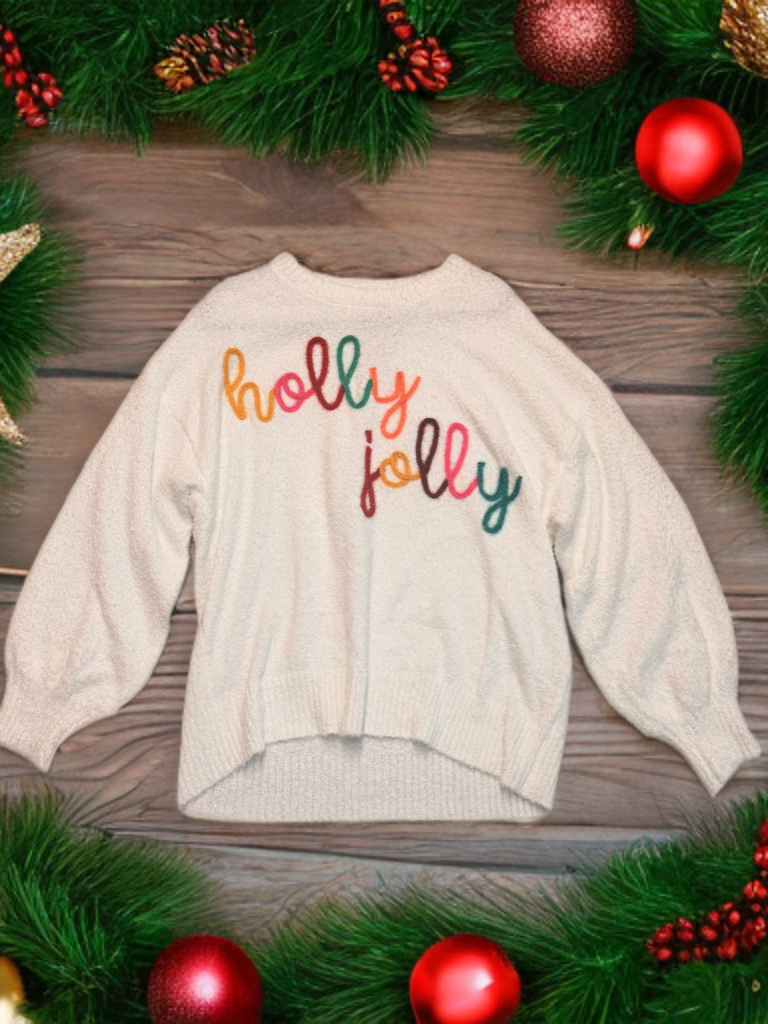 Holly Jolly Tinsel Sweatshirt