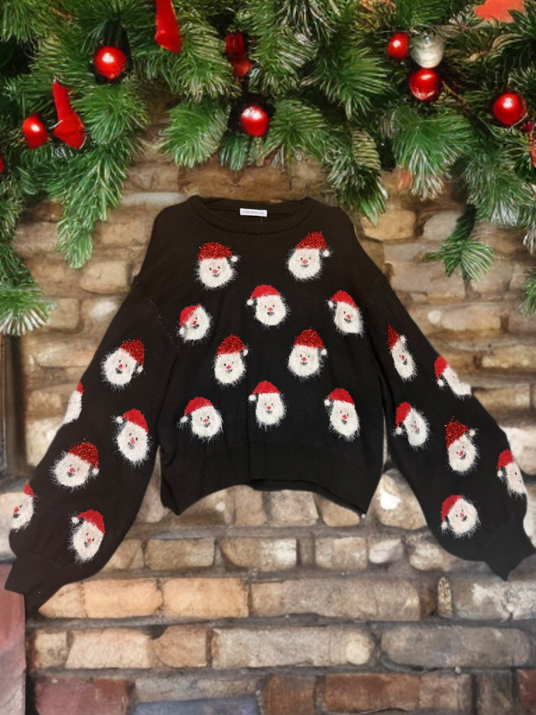 Fuzzy Santa Sweater