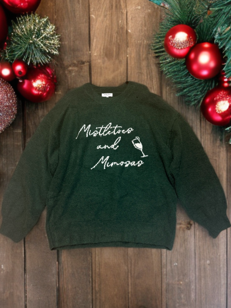 Mistletoe & Mimosas Sweater