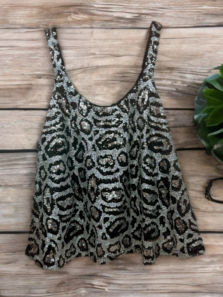 Leopard Sequin Tank