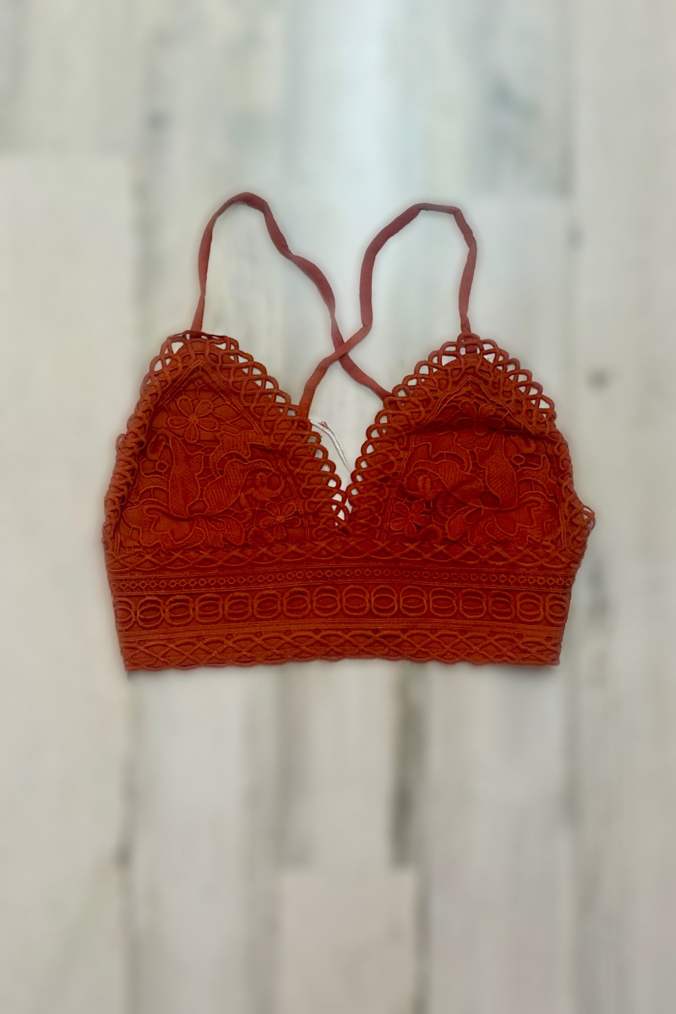 Crochet Smocked Back Bralette