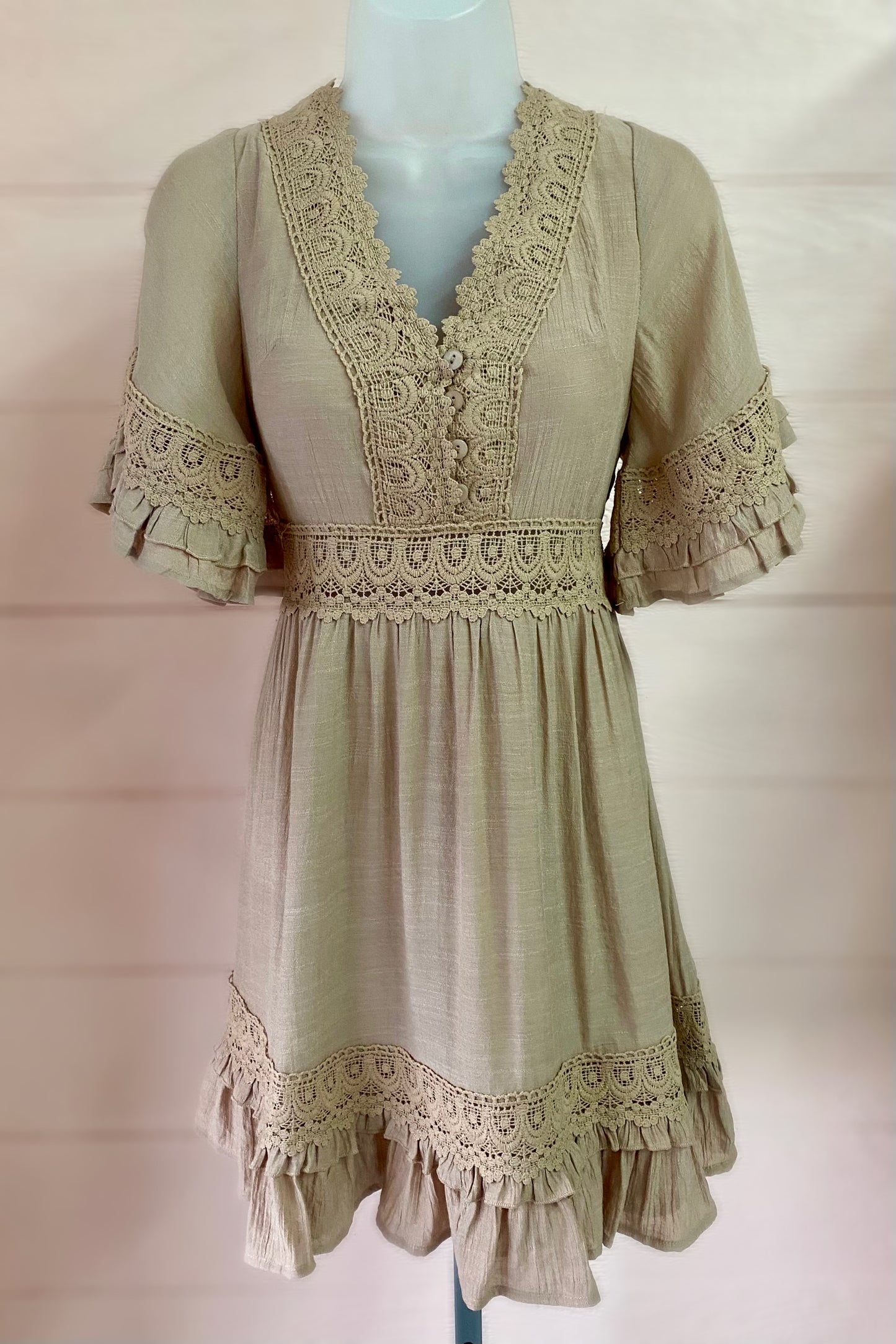 Lace Trim Dress