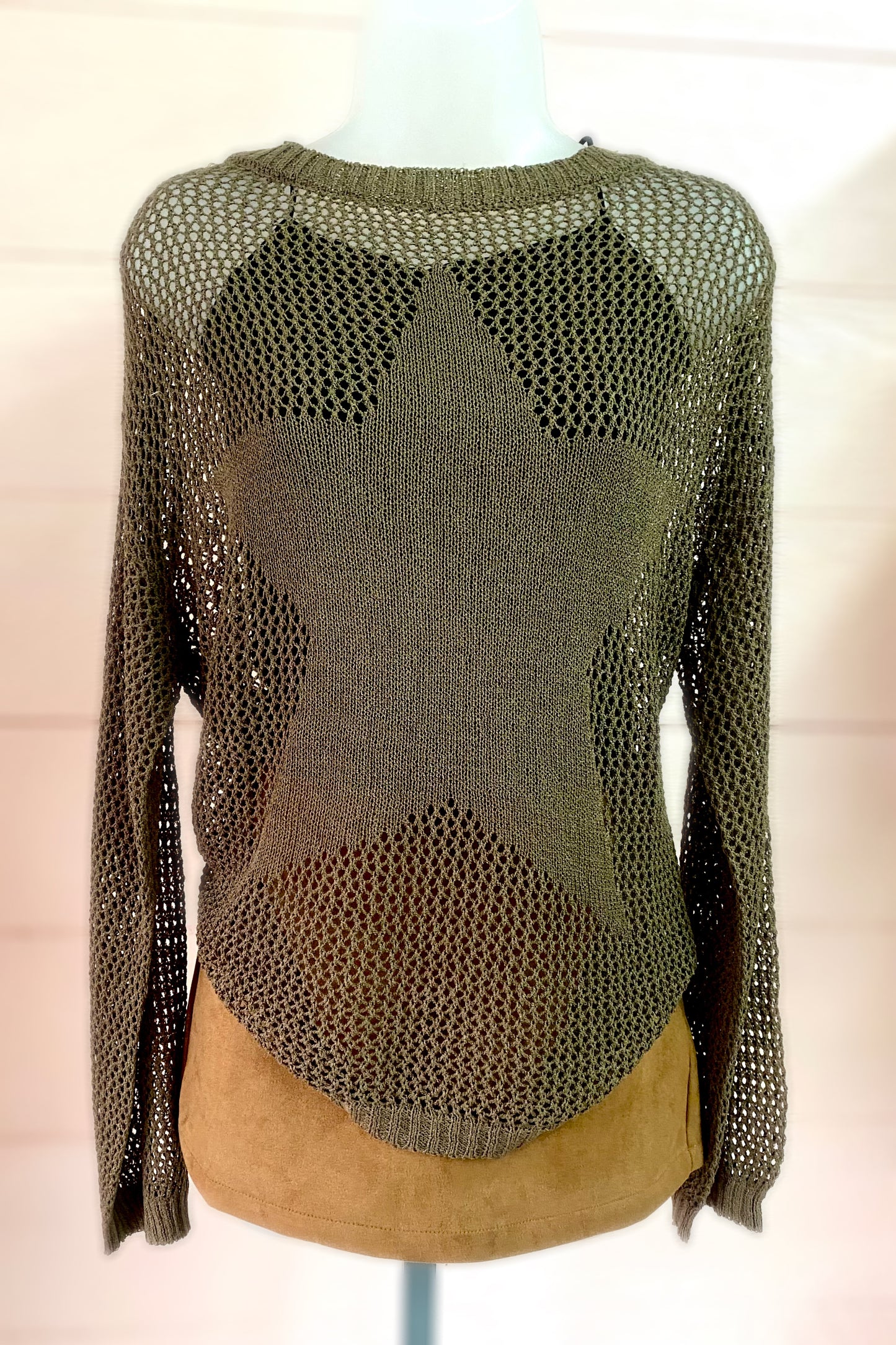 Star Open-Knit Sweater