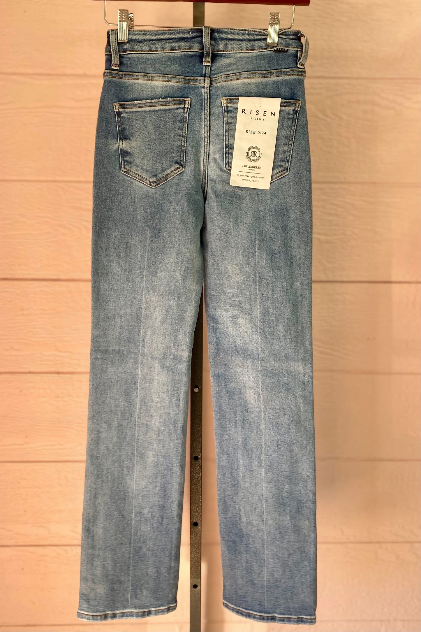 High Rise Straight Jeans