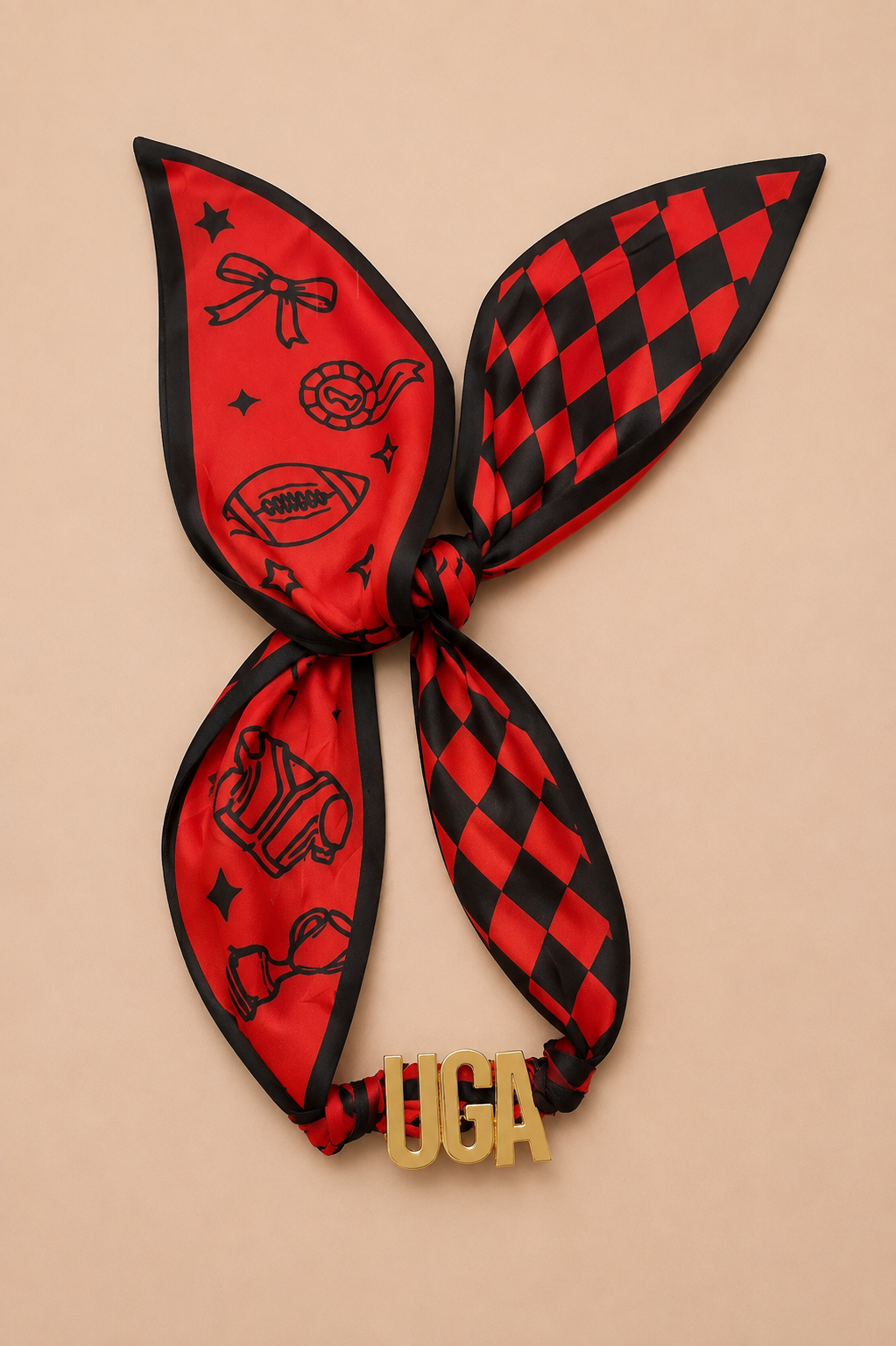 UGA Scarf Necklace