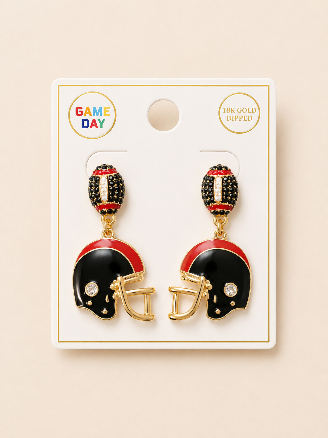 Gameday Helmet Earrings