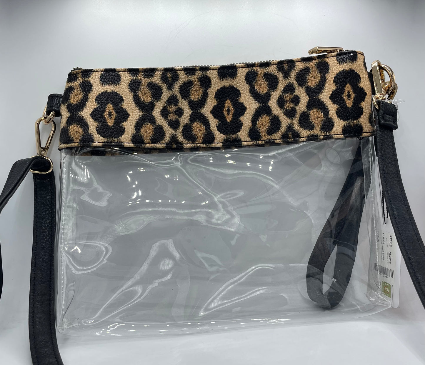 Animal Print Clear Bag