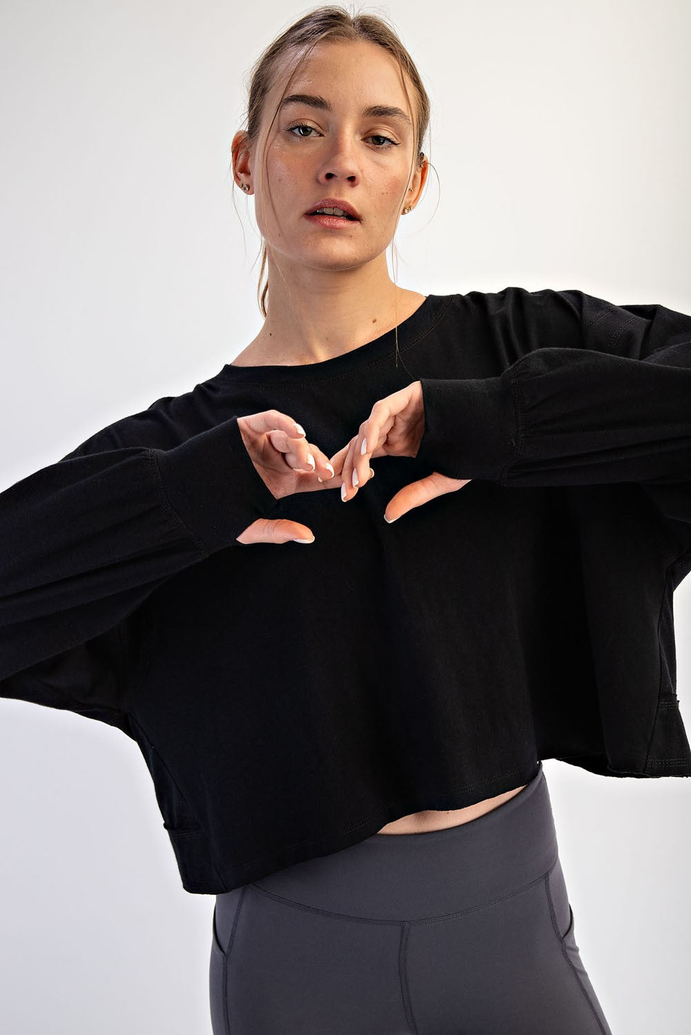 Open Back Long Sleeve Top