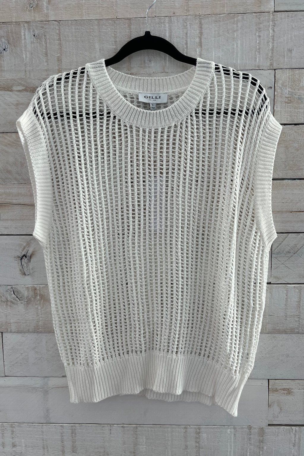 Oversized Knit Top- White