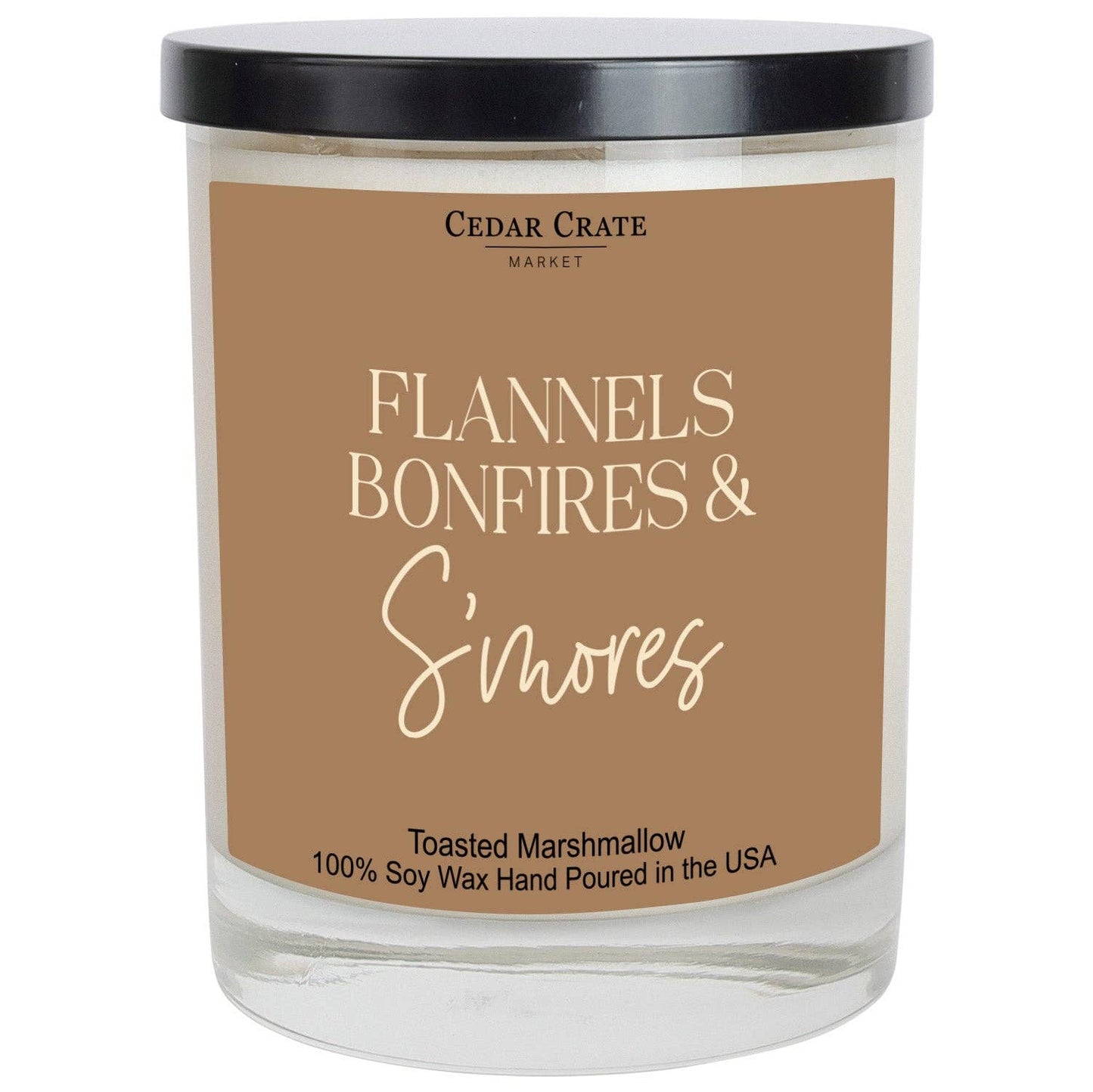 Fall Candle | Flannels, Bonfires & S'mores Home Decor