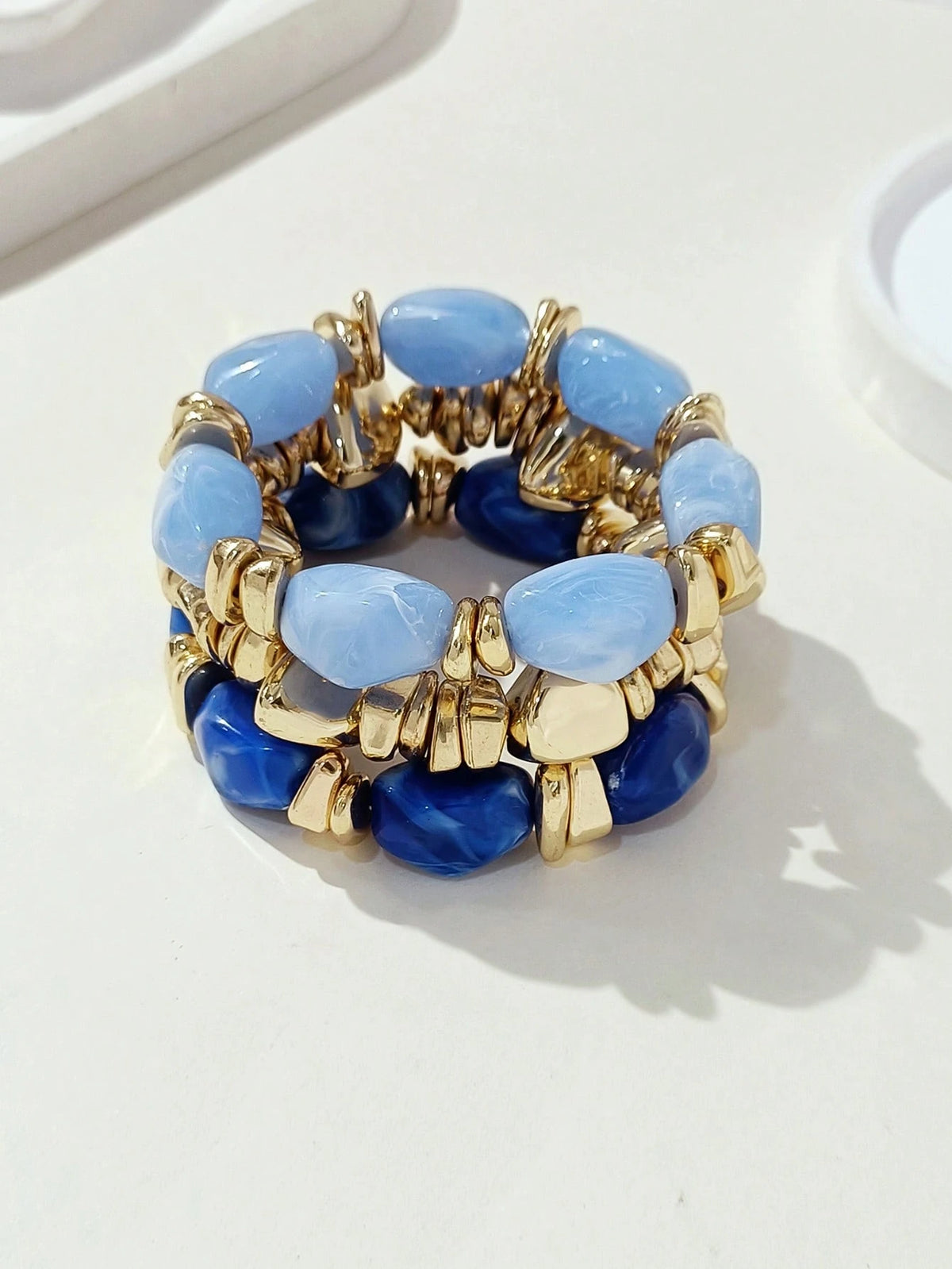 3 Piece Mulit-Layer Beaded Bracelet