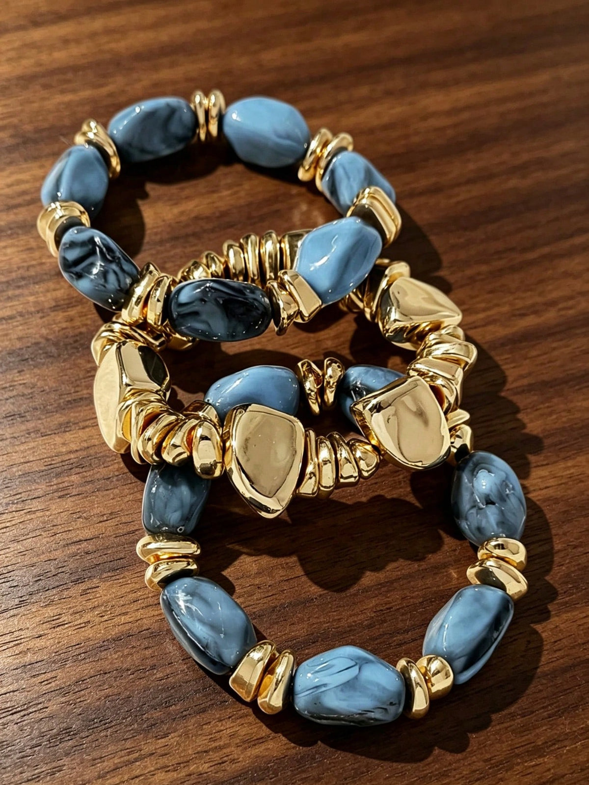 3 Piece Mulit-Layer Beaded Bracelet
