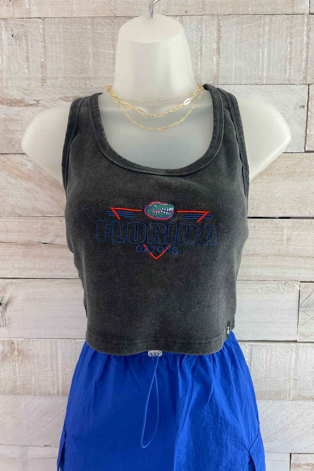 Florida Gators Cropped Tank- Black