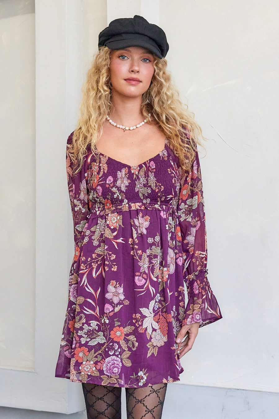 Chiffon Smocking Dress