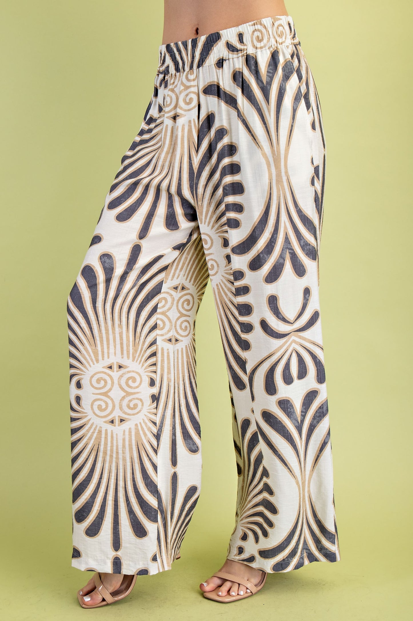 Bold Print Flowy Pants