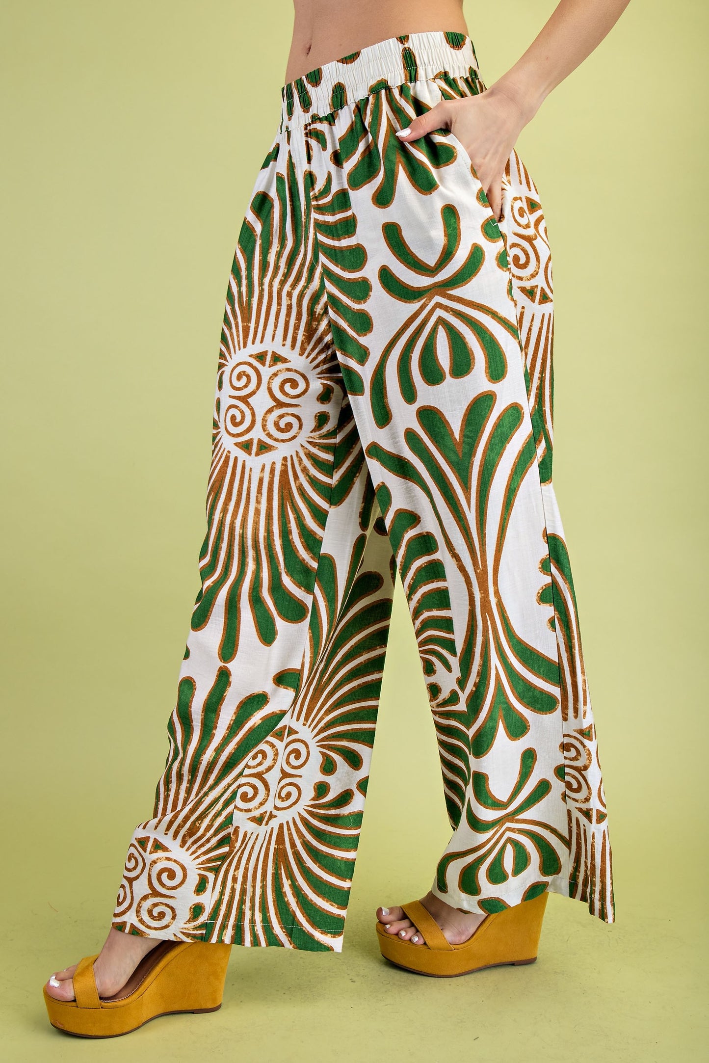 Bold Print Flowy Pants