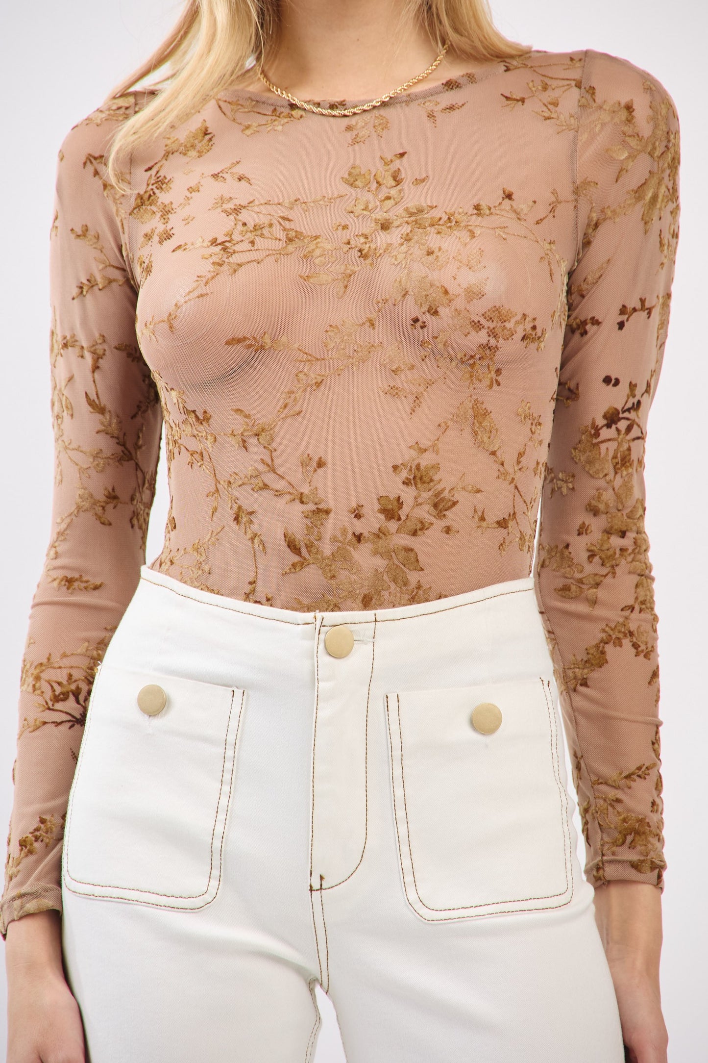 Free People Inspired Lace Bodysuit