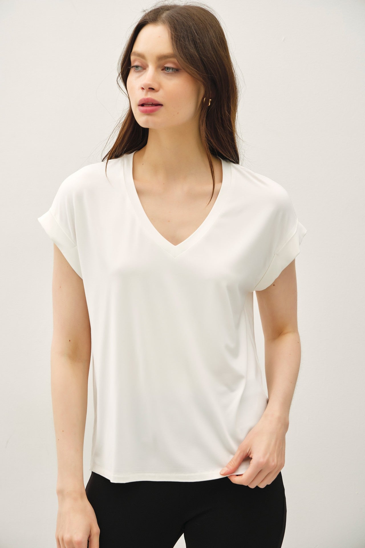 Soft V-neck T-shirt