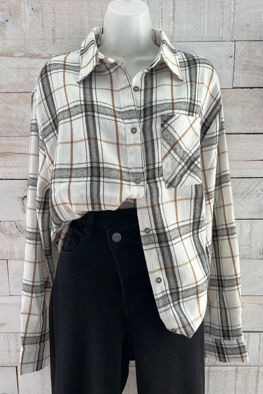 Button Down Plaid Shirt