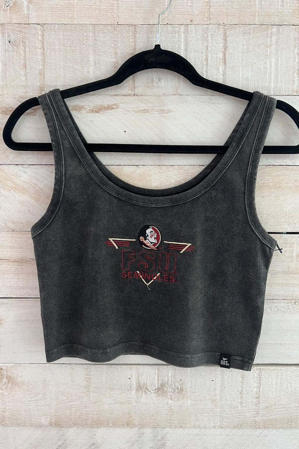 Florida State Seminoles Cropped Tank- Black