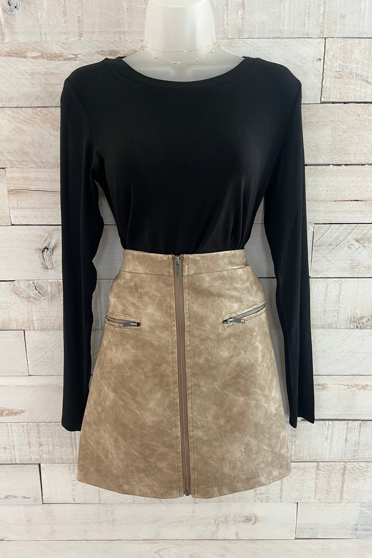 Leather Mini Skirt