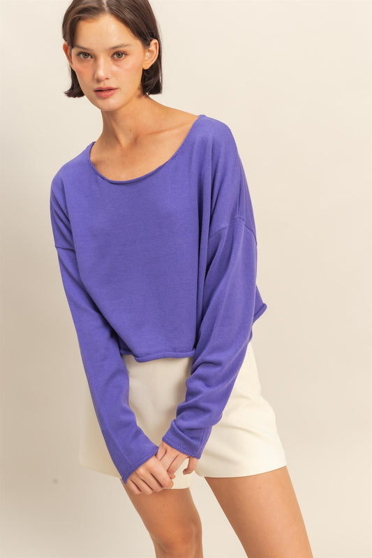 Drop Shoulder Relaxed Fit Sweater