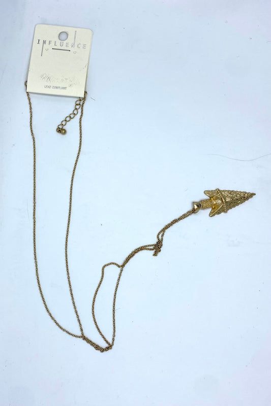 Feather Long Necklace