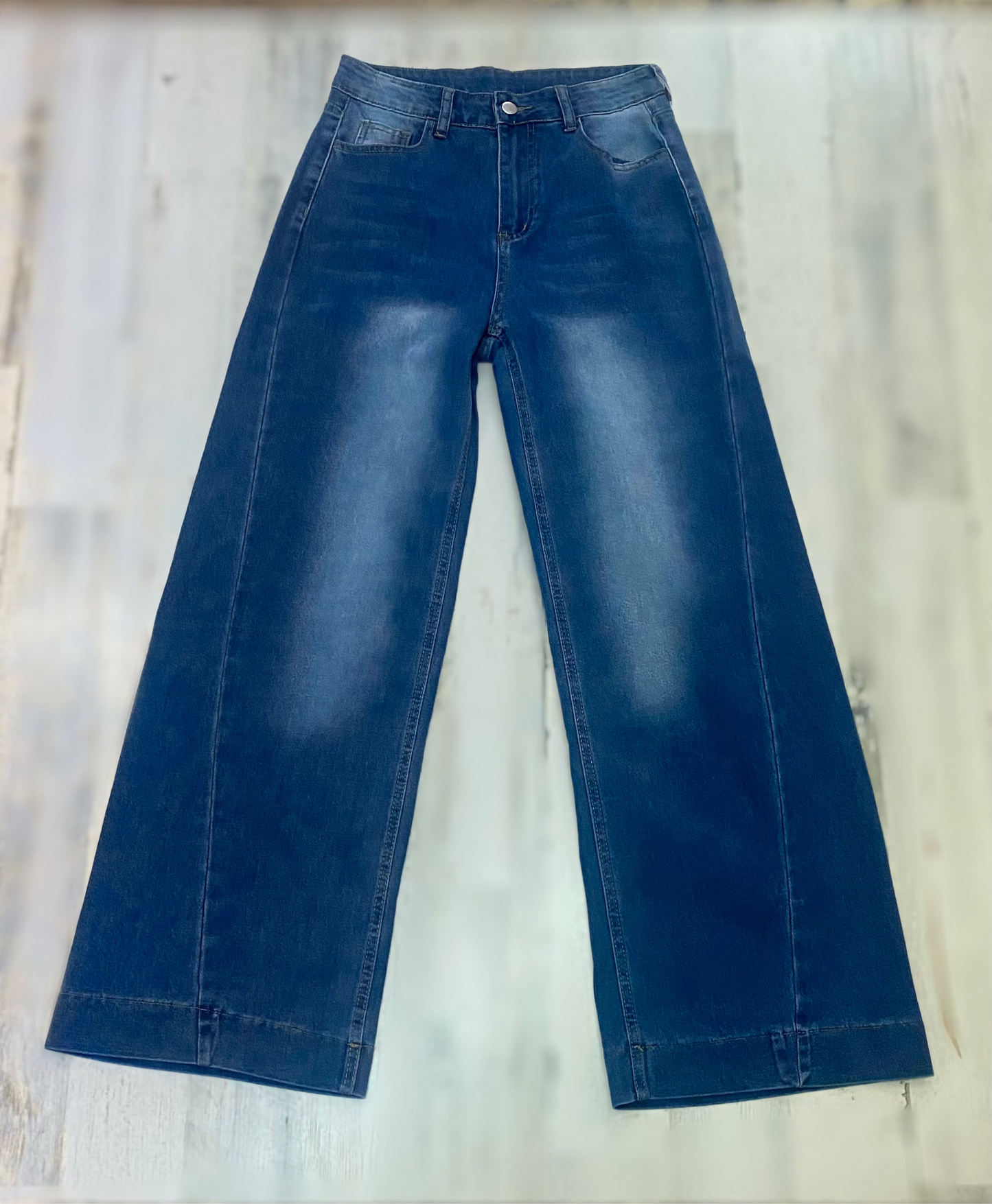 Classic Washed Straight-Leg Jeans